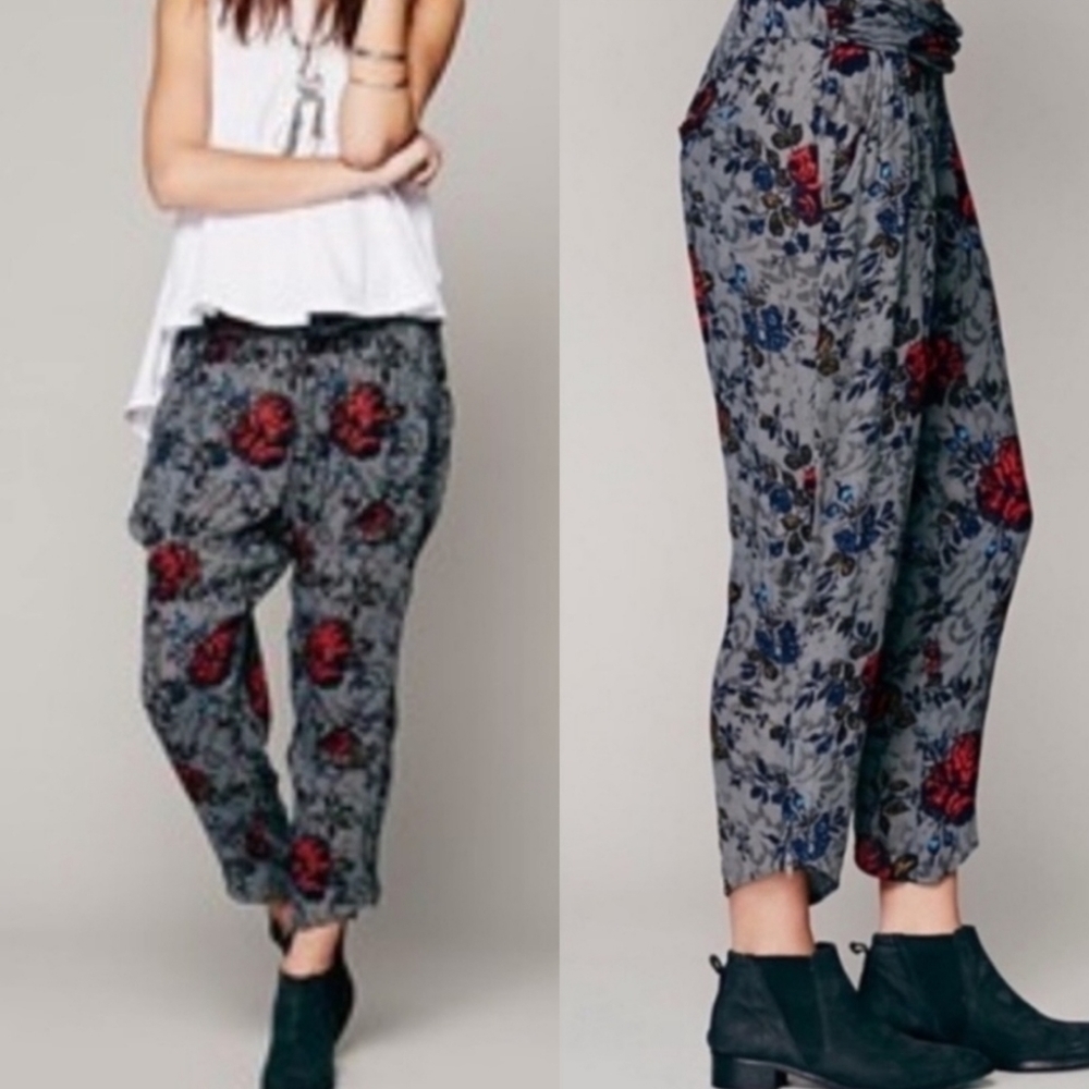 Free People Got Me Twisted Harem Pants Gray - Size XS
